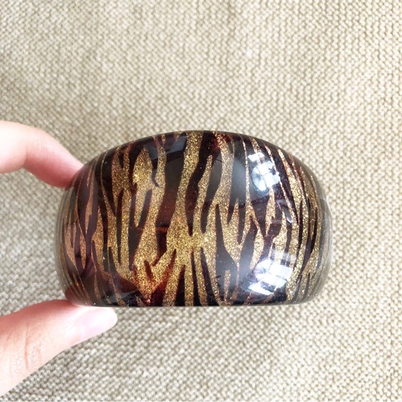 Cheetah Print Bangle Cuff - Picture 6 of 6